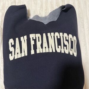 Brandy Melville San Francisco Navy Sweatshirt